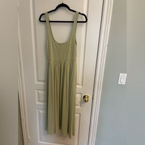 Wilfred Market Green Sleeveless Dress